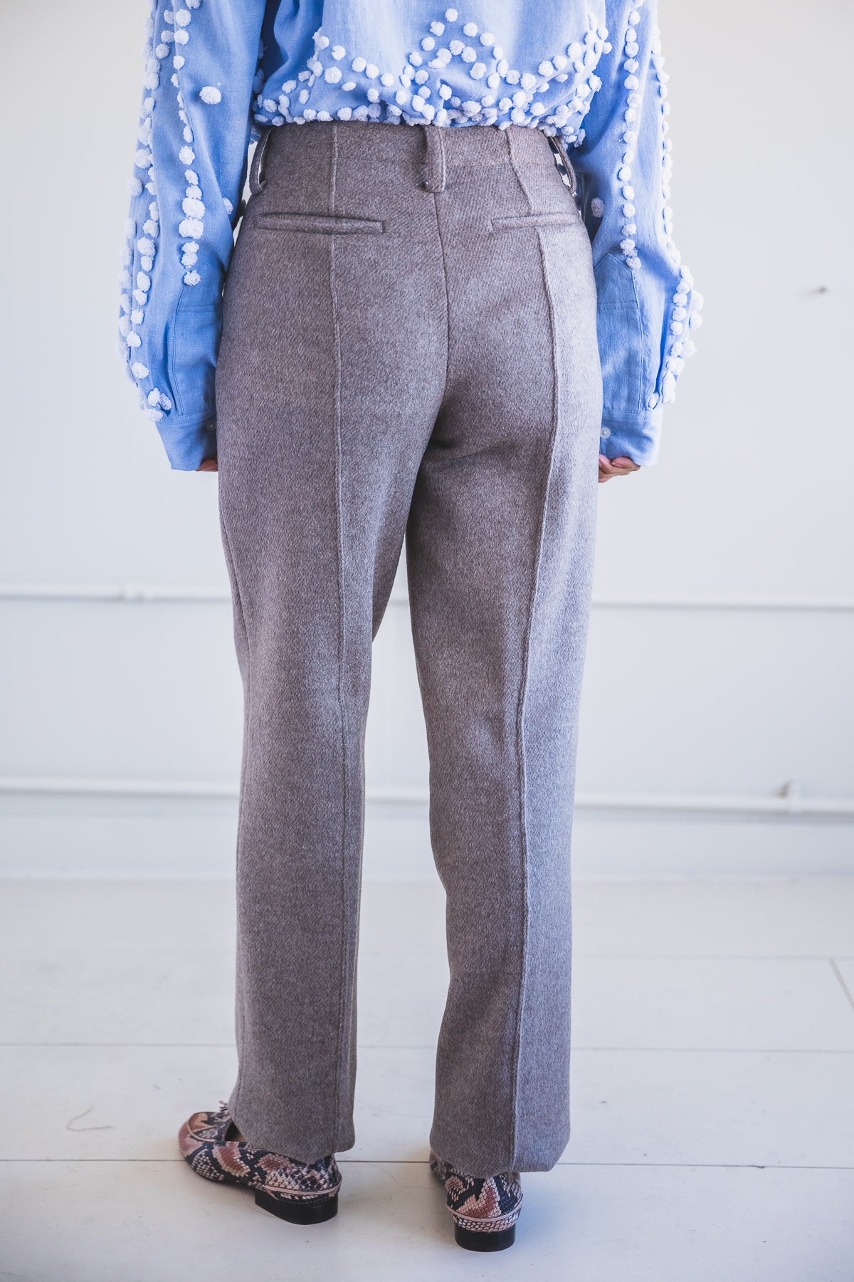 WINTER LAKE PANTS IN UNDYED GREY YAK