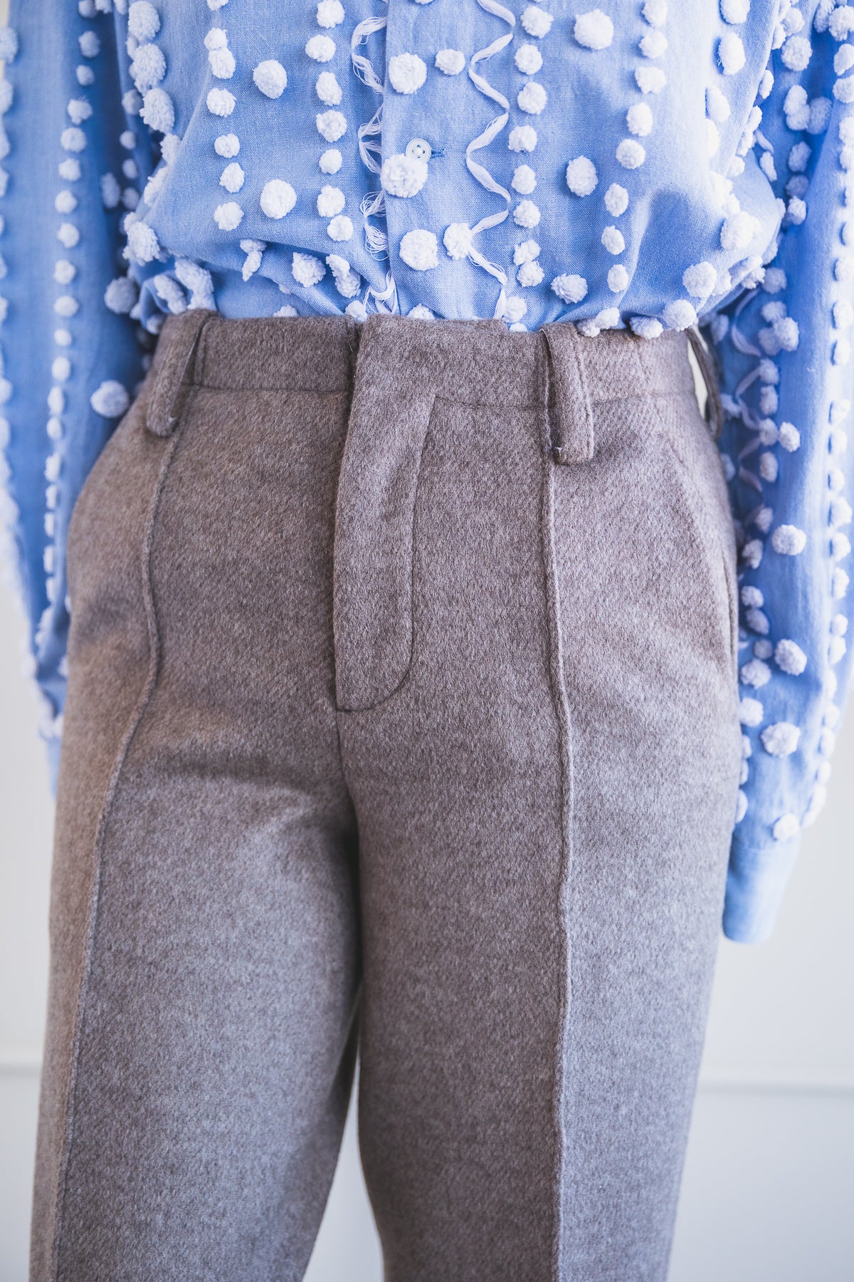 WINTER LAKE PANTS IN UNDYED GREY YAK