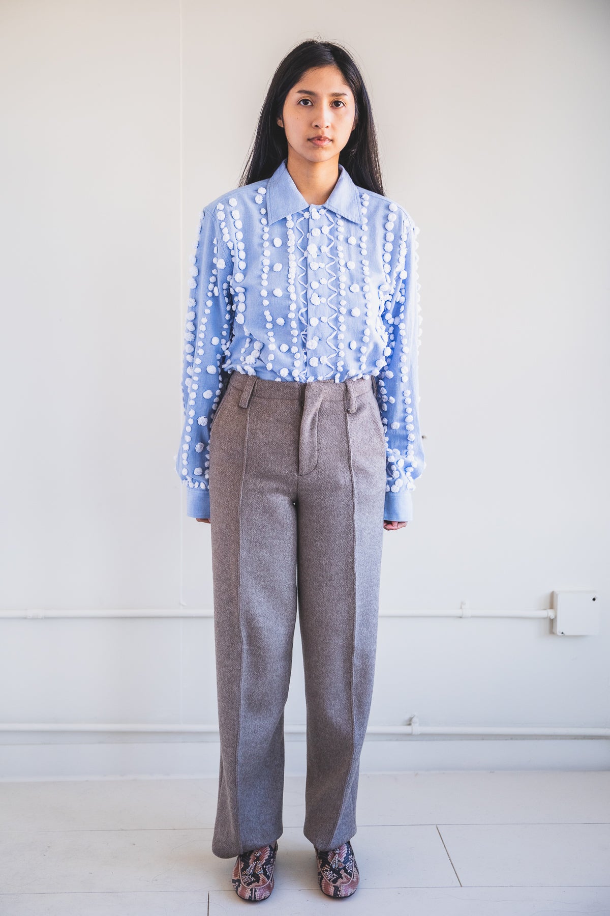 WINTER LAKE PANTS IN UNDYED GREY YAK