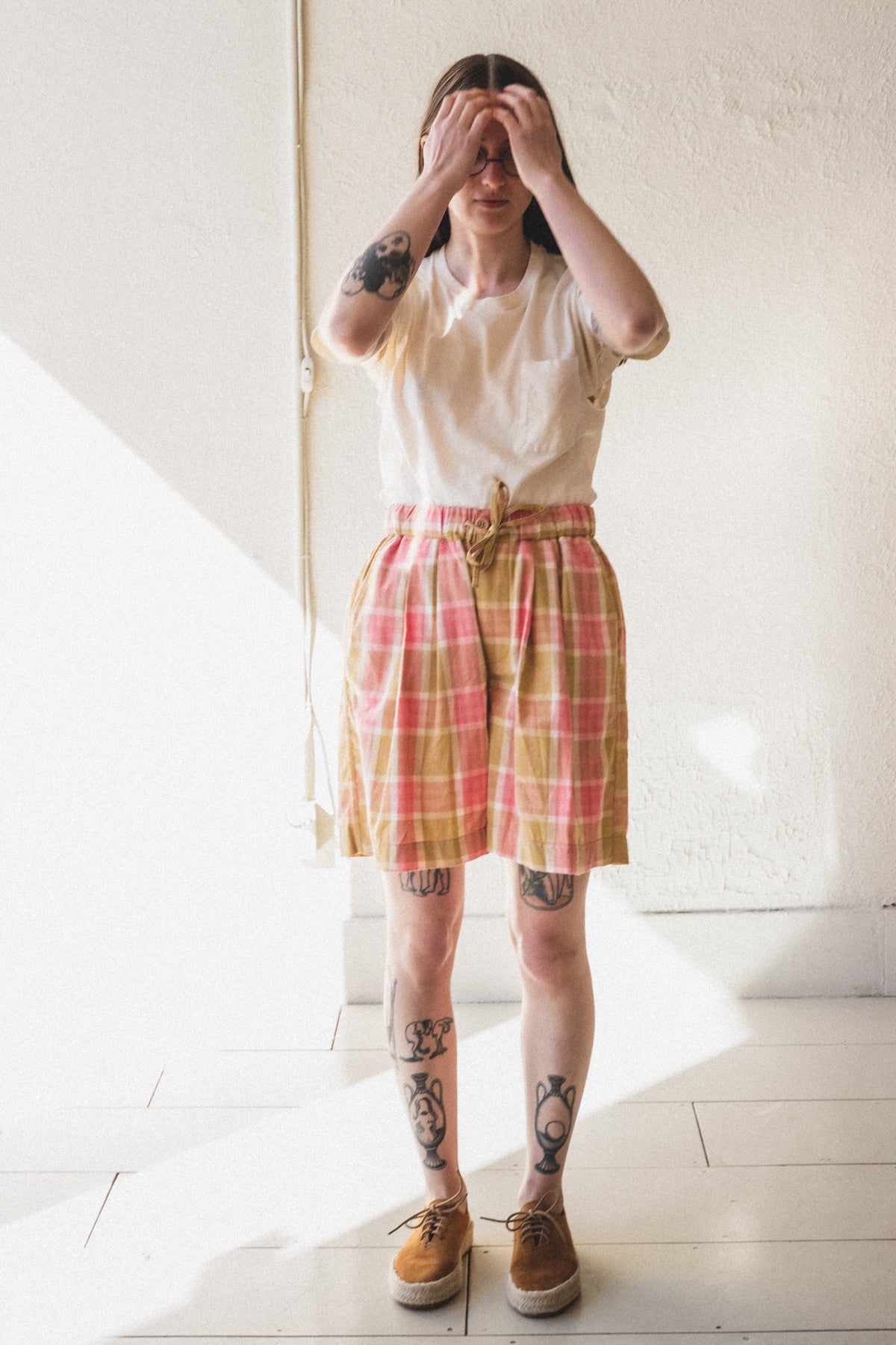 BRIDGE SHORTS IN PINK STORY CHECK