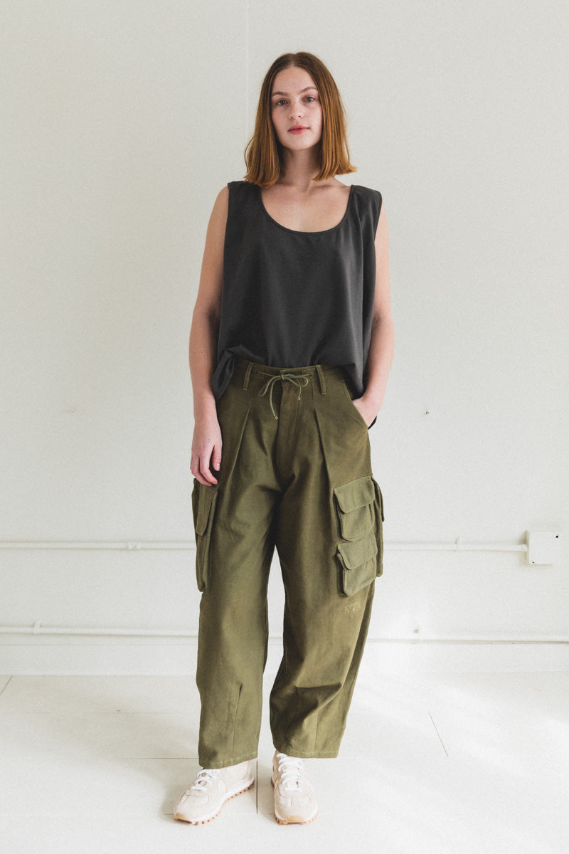 FORAGER PANTS IN OLIVE SLUB