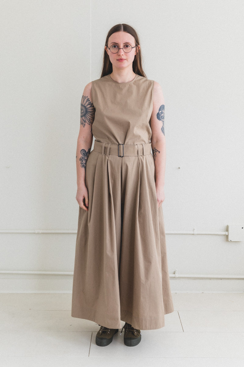 HAYDEE JUMPSUIT IN OYSTER POWDER COTTON