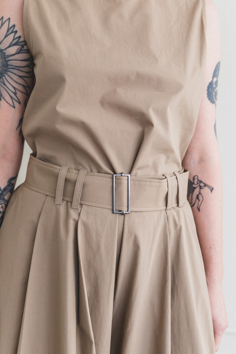 HAYDEE JUMPSUIT IN OYSTER POWDER COTTON