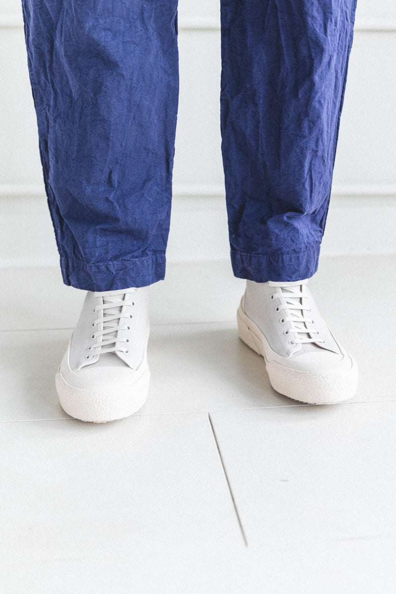 NUMBERS MEN'S SNEAKER IN DOVE RUBBERIZED CANVAS