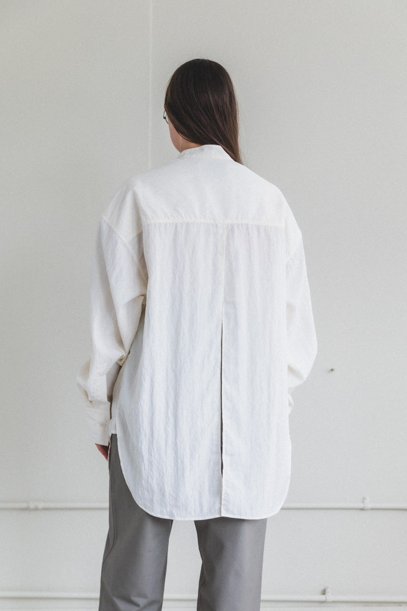 VALLEE SHIRT IN PARCHMENT VISCOSE