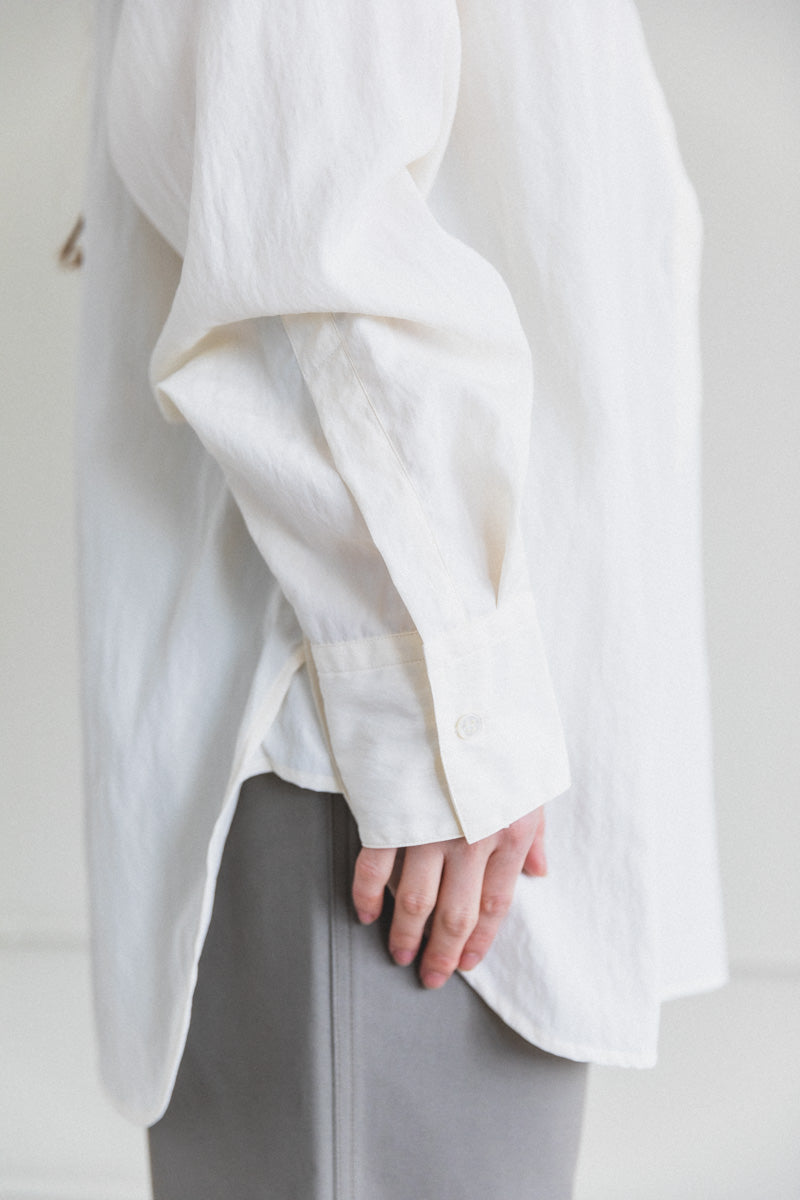 VALLEE SHIRT IN PARCHMENT VISCOSE