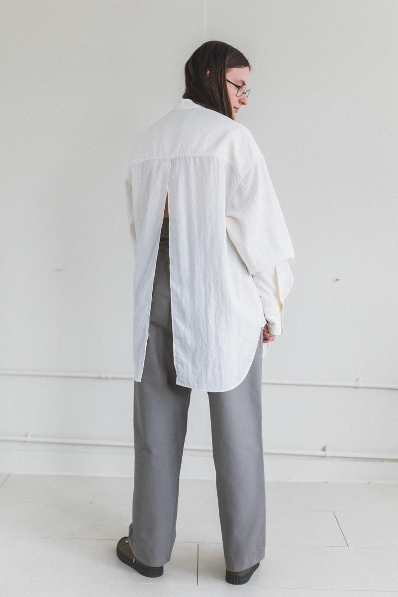 VALLEE SHIRT IN PARCHMENT VISCOSE