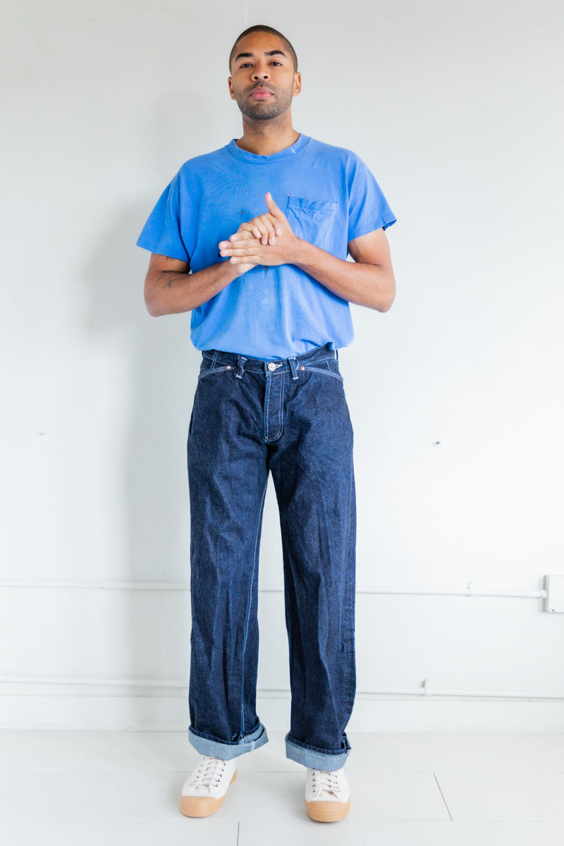 OXFORD JEANS IN RINSED 16OZ SELVAGE DENIM