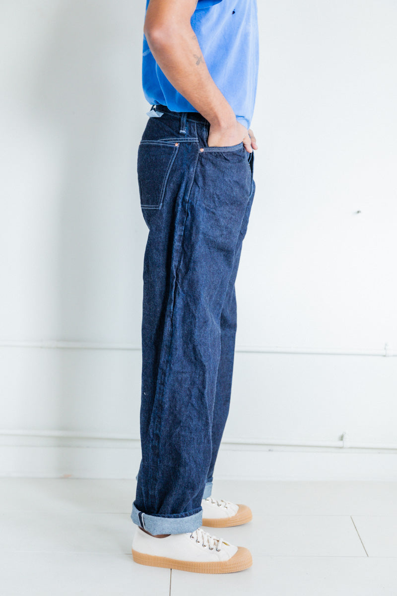 OXFORD JEANS IN RINSED 16OZ SELVAGE DENIM
